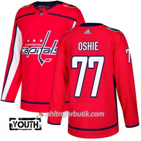 Barn Ishockey Washington Capitals Tröja T.J. Oshie 77 Adidas 2017-2018 Röd Authentic